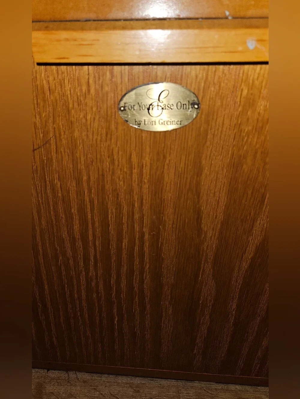 Lori Greiner For Your Ease Only Oak Wood Accordion Jewelry Box Organizer